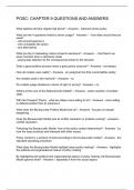 POSC CHAPTER 9 QUESTIONS AND ANSWERS