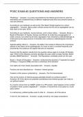 POSC EXAM -2 QUESTIONS AND ANSWERS