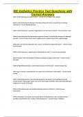 NIC Esthetics Practice Test Questions with Correct Answers
