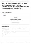 IPPS-A DL Final Exam &vert;2024 UPDATE &vert;ACTUAL EXAM QUESTIONS AND VERIFIED ANSWERS&sol;ACCURATE SOLUTIONS &vert;GET IT 100&percnt; CORRECT&excl;&excl; ALREADY GRADED A&plus;