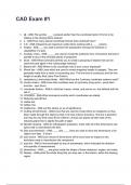 CAD100 exams New 2026&sol;2027 Questions and Professionally Verified Answers &lpar;complete bundle&rpar;