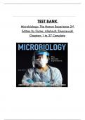 Test Bank For Microbiology&colon; The Human Experience 2nd Edition By Foster&comma; Aliabadi&comma; Slonczewski&comma; Consists Of 27 Complete Chapters&comma; ISBN&colon; 978-0393533248