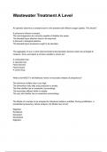 Wastewater Treatment Operations All Exams 2026&sol;2027 Questions And Correct  Detailed  Answers With Rationales &lpar;complete bundle&rpar;