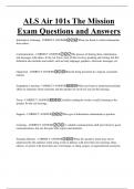ALS Air 101s The Mission Exam Questions and Answers