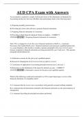 AUD CPA Exam with Answers