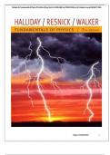 Test bank for Fundamentals of Physics 7th Edition &lpar;Wiley&semi; March 8&comma; 2004&rpar;&comma;ISBN No&semi; 9780471470625&comma; all 43 Chapters Covered &lpar;NEWEST 2024&rpar;