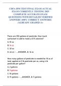 CDFA IPM TEST FINAL EXAM ACTUAL  EXAM CURRENTLY TESTING 2025  COMPLETE ACCURATE EXAM  QUESTIONS WITH DETAILED VERIFIED  ANSWERS &lpar;100&percnt; CORRECT ANSWERS&rpar;  &sol;ALREADY GRADED A&plus;