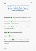 WGU C464 EXAM QUESTIONS AND ANSWERS UPDATED &lpar;2024&sol;2025&rpar; &lpar;VERIFIED ANSWERS&rpar;
