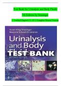 Test Bank for Urinalysis and Body Fluids 7th Edition by Strasinger &vert; Verified Chapter's 1 - 17 &vert; Complete Newest Version