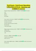 Tech Escort - Tech Escort Operations UPDATED ACTUAL Questions and  CORRECT Answers