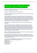 Lab 23 Organization of the Nervous System with Complete Solutions