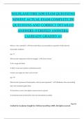 WILDLAND FIRE S190 EXAM QUESTIONS NEWEST ACTUAL EXAM COMPLETE 230 QUESTIONS AND CORRECT DETAILED ANSWERS &lpar;VERIFIED ANSWERS&rpar; &vert;ALREADY GRADED A&plus;