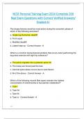 NCSF Personal Training Exam 2024 Complete 200  Real Exam Questions with Correct Verified Answers&sol;  Graded A&plus;