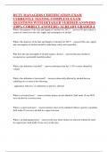 DUTY MANAGERS CERTIFICATION EXAM CURRENTLY TESTING COMPLETE EXAM QUESTIONS WITH DETAILED VERIFIED ANSWERS &lpar;100&percnt; CORRECT ANSWERS&rpar; &sol;ALREADY GRADED A
