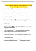 NURS 684 Exams Guide Study Questions Solved 100&percnt; Correct &vert; Verified Answers