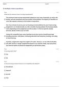 TRAVEL NURSING QUESTIONS AND ANSWERS 100&percnt; VERIFIED