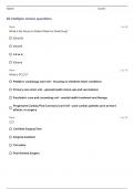 TRAVEL NURSING - KEY TERMS QUESTIONS AND ANSWERS 100&percnt; VERIFIED