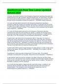 Healthstream Post Test Latest Updated Solved 2024