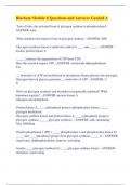 Biochem Module 8 Questions and Answers Graded A