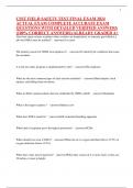 CSST FIELD SAFETY TEST FINAL EXAM 2024 ACTUAL EXAM COMPLETE ACCURATE EXAM QUESTIONS WITH DETAILED VERIFIED ANSWERS &lpar;100&percnt; CORRECT ANSWERS&rpar;&sol;ALREADY GRADED A&plus;