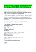 Common Core-Signal BOLC Class Exam Questions With 100&percnt; Correct Answers