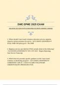 SWE EPME 2025 EXAM WITH GUARANTEED ACCURATE ANSWERS &vert;VERIFIED