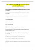 NIC Esthetics Exam Study Guide Questions with Correct Answers
