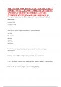 RELATIVITY PROCESSING CERTIFICATION TEST NEWEST ACTUAL EXAM COMPLETE QUESTIONS AND 100&percnt; CORRECT DETAILED ANSWERS &lpar;VERIFIED ANSWERS&rpar; &vert;ALREADY GRADED A&plus;