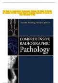 Test Bank for Comprehensive Radiographic Pathology 5th Edition By Eisenberg Complete All Chapters Fully Covered&period;