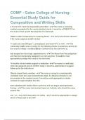 COMP - Galen College of Nursing&lowbar; Essential Study Guide for Composition and Writing Skills