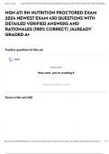 NGN ATI RN NUTRITION PROCTORED EXAM 2024 NEWEST EXAM 450 QUESTIONS WITH DETAILED VERIFIED ANSWERS AND RATIONALES &lpar;100&percnt; CORRECT&rpar; &sol;ALREADY GRADED A&plus;