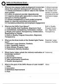 SAFE 5&period;0 PRACTITIONER EXAM 2024 NEWEST EXAM 2 VERSIONS &lpar;VERSION A AND B&rpar; 200 QUESTIONS AND VERIFIED CORRECT ANSWERS &lpar;100&percnt; CORRECT&rpar; &sol;ALREADY GRADED A&plus;