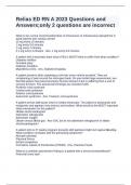 RELIAS ED RN A&comma; EXAM&lowbar;Questions and Correct Answers &lpar;100&percnt; COMPLETE ANSWERS&rpar; ALREADY GRADED A&plus; &vert; 100&percnt; satisfaction guarantee with complete solutions&comma; &lpar;Latest update&rpar; 2025&sol;2026