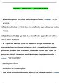 PROPHECY EMERGENCY DEPARTMENT RN A EXAM&lowbar;Questions and Correct Answers &lpar;100&percnt; COMPLETE ANSWERS&rpar; ALREADY GRADED A&plus; &vert; 100&percnt; satisfaction guarantee with complete solutions&comma; &lpar;Latest update&rpar; 2025&sol;2026