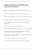 NASCLA Commercial Building Exam with correct solutions 