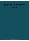  Skip 6th Grade Test Max Grade Math Practice 100 Questions Answers 2026&sol; 2027