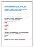 DEFENSE BASIC PRESERVATION AND PACKING EXAM  2024&sol;2025 NEWEST&excl;&excl; ACTUAL COMPLETE ACCURATE REAL EXAM QUESTIONS WITH CORRECT DETAILED ANSWERS &lpar;VERIFIED ANSWERS&rpar; ALREADY GRADED A&plus;&period;