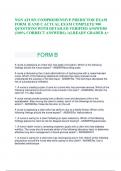 NGN ATI RN Comprehensive Predictor EXAM FORM B & C&lowbar;Questions and Correct Answers &lpar;100&percnt; COMPLETE ANSWERS&rpar; ALREADY GRADED A&plus; &vert; 100&percnt; satisfaction guarantee with complete solutions&comma; &lpar;Latest update&rpar; 2025&sol;2026