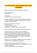 NU 345 EXTRA EXAM QUESTIONS AND ANSWERS