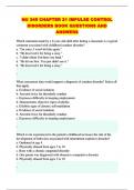 NU 345 CHAPTER 21 IMPULSE CONTROL DISORDERS BOOK QUESTIONS AND ANSWERS