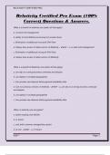 Relativity Certified Pro Exam &lpar;100&percnt; Correct&rpar; Questions & Answers&period;