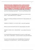 DEFENSE BASIC PRESERVATION AND PACKING ACTUAL EXAM COMPLETE ACCURATE EXAM QUESTIONS WITH DETAILED VERIFIED ANSWERS &lpar;100&percnt; CORRECT ANSWERS&rpar;&sol;ALREADY GRADED A&plus;