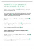 NURS 251 Module 2 Study Set QUESTIONS AND ANSWERS 100&percnt; CORRECT &vert; LATEST 2025