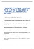 CA Branch 2 Operator Exam &lpar;quiz 14&comma; 15&comma; 16&comma; 17&comma; 18&comma; 19&comma; 20&rpar;