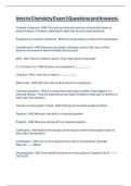 Intro to Chemistry Exam 3 Questions and Answers&period;
