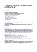 FUNDAMENTALS ATI PRACTICE EXAM 1 REMEDIATION QUESTIONS AND ANSWERS