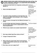 MENDIX RAPID DEVELOPER CERTIFICATION 2024-2025 ACTUAL EXAM 2  LATEST VERSIONS &lpar;VERSION A & B&rpar; QUESTIONS AND ANSWERS