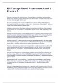 RN Concept-Based Assessment Level 1 Practice B Questions and Answers 2024