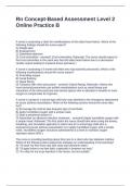 Rn Concept-Based Assessment Level 2 Online Practice B Questions and Answers Graded A&plus;
