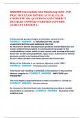 AWHONN Intermediate Fetal Monitoring EXAM AND  PRACTICE EXAM NEWEST ACTUAL EXAM  COMPLETE 140+ QUESTIONS AND CORRECT  DETAILED ANSWERS (VERIFIED ANSWERS)  |ALREADY GRADED A+